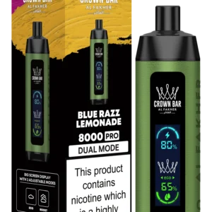 Crown Bar 8000 Pro - Blue Razz Lemonade