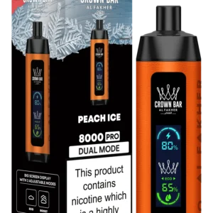 Crown Bar 8000 Pro - Peach Ice